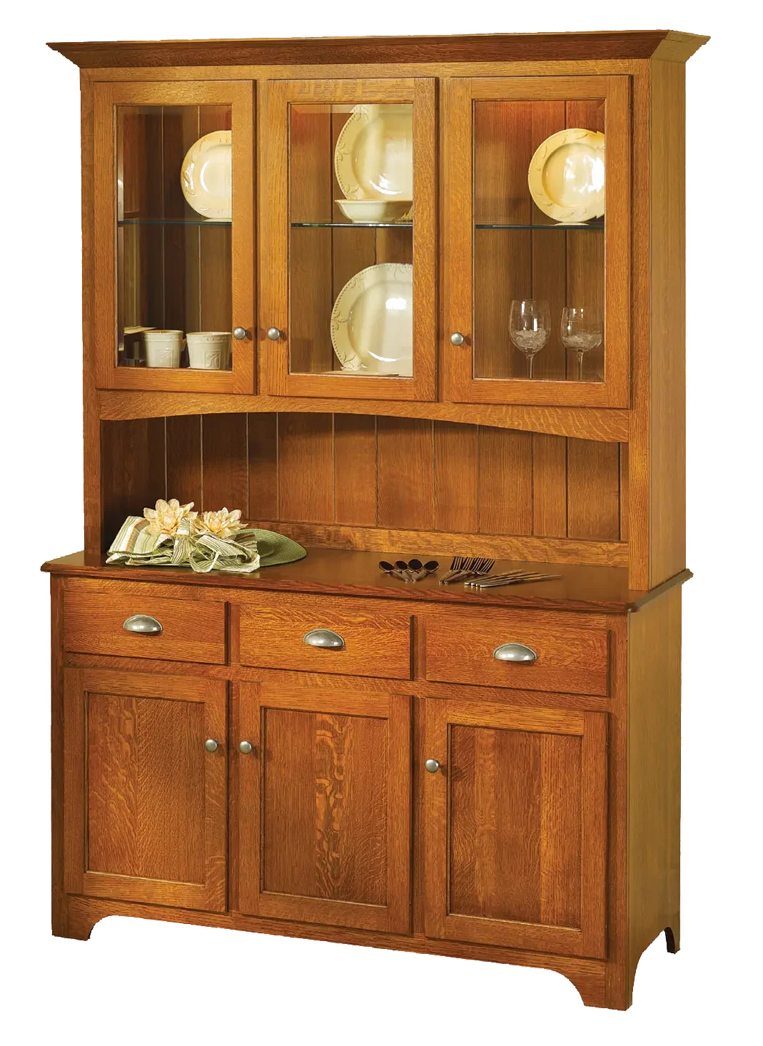 Amish Mary Ann 2 Door Hutch, Top Only