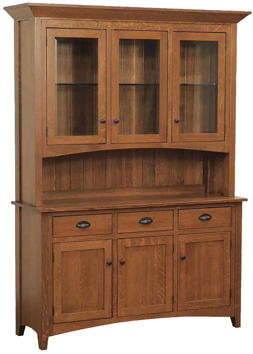 Amish Sara Ann 3 Door Hutch, Base Only