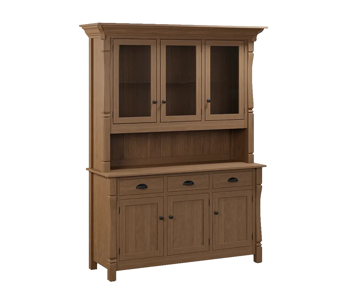 Amish Ashville 4 Door Hutch, Base Only