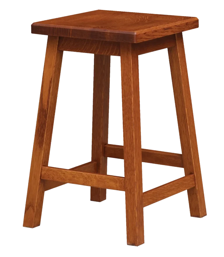 Amish Barrel Square Stool