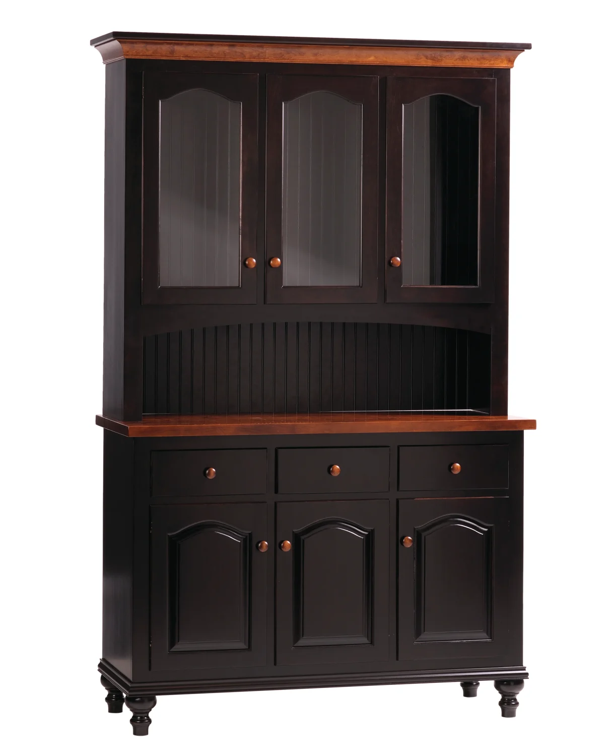 Amish Olympia 3 Door Hutch, Top Only Only