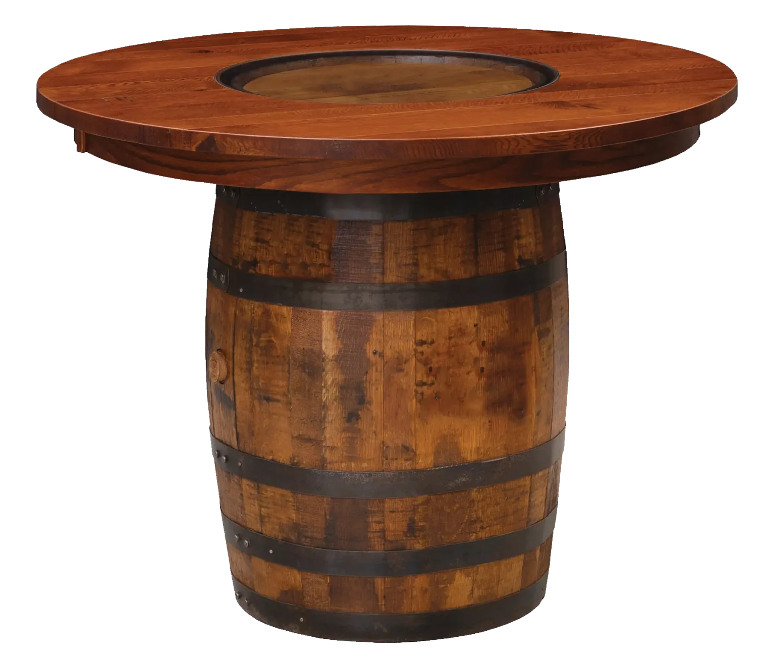 Amish Barrel Table - 42" Round