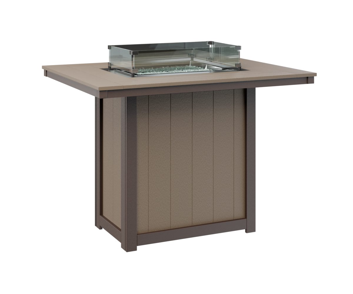 Donoma 42" X 54" Rectangular Bar Fire Table by Berlin Gardens - 191-DRFT4254B