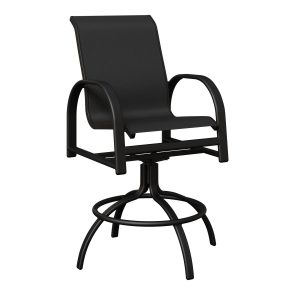 Murphy Aluminum+Sling Swivel Bar Chair by Berlin Gardens - 191-MSBS