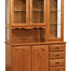 Amish Arlington 3 Door Hutch, Base Only
