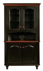Amish Olympia Corner Hutch, Top Only Only