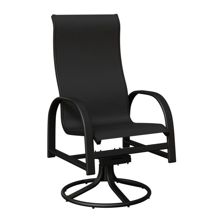 Murphy High Back Aluminum+Sling Swivel Rocker Dining Chair by Berlin Gardens