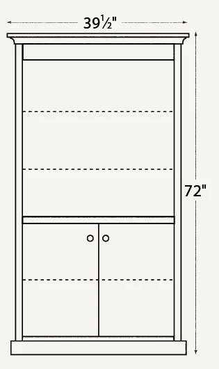 Amish Traditional 36″ Bookcase*