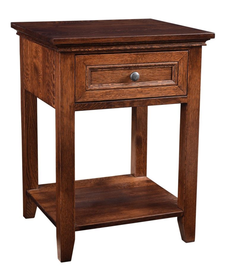 Amish Brooklyn 1 Drawer – Open Nightstand