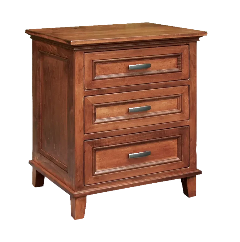 Amish Brooklyn Nightstand with 3 Drawers