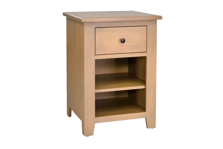 Amish Charland 1 Drawer Nightstand with Adjustable Shelf
