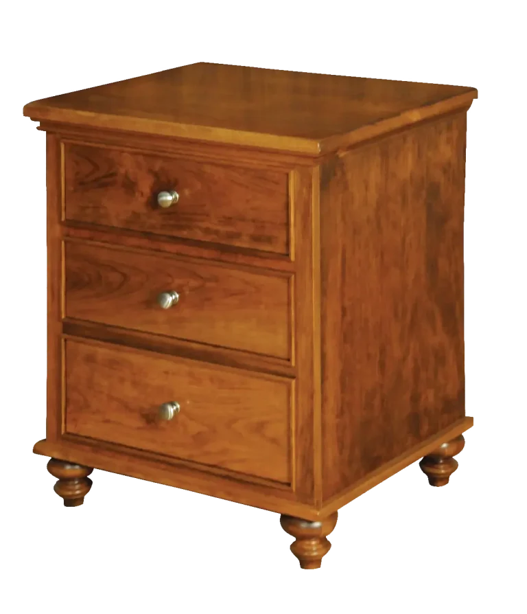 Amish Duchess Nightstand with 3 Drawers