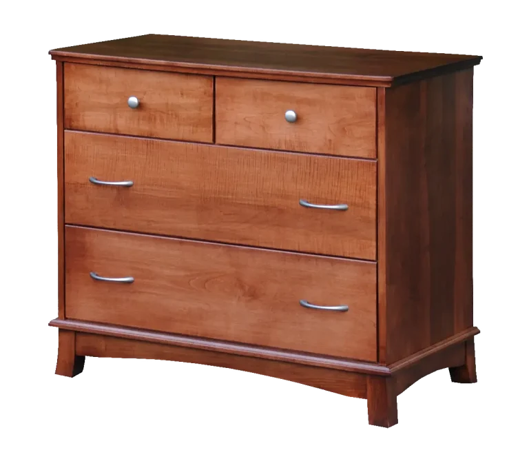 Amish Crescent 4 Drawer Chest