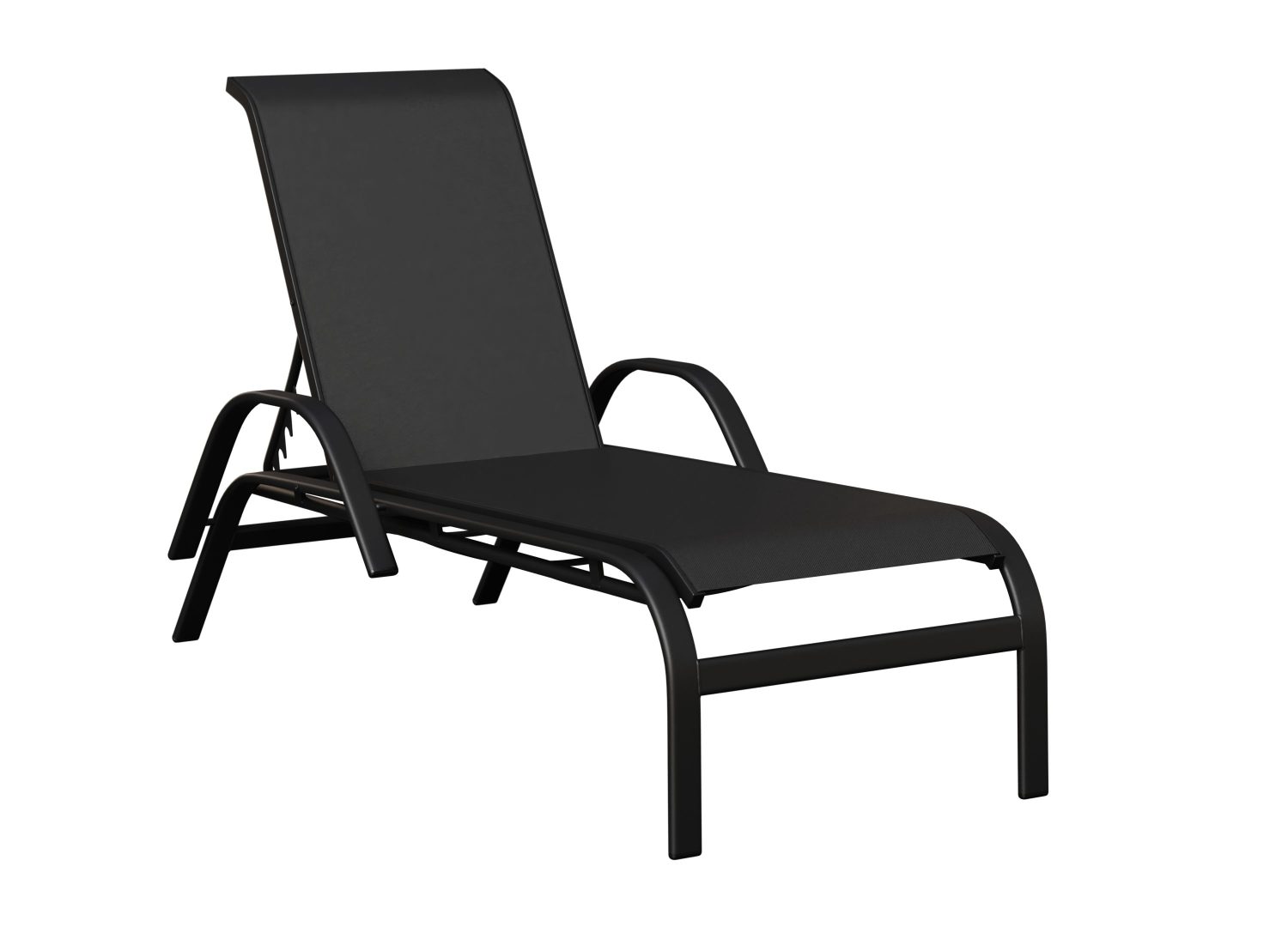 Murphy Aluminum+Sling Chaise Lounge with Arms by Berlin Gardens