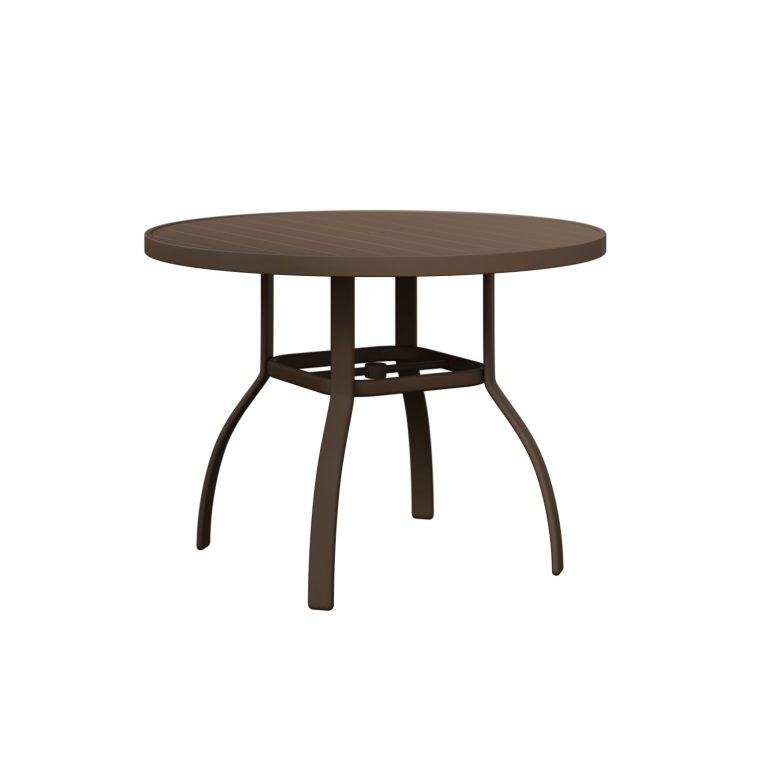 Murphy 42” Round Aluminum Dining Table by Berlin Gardens