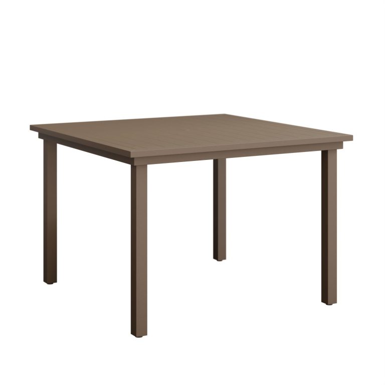 Vida 44” Square Aluminum Dining Table by Berlin Gardens