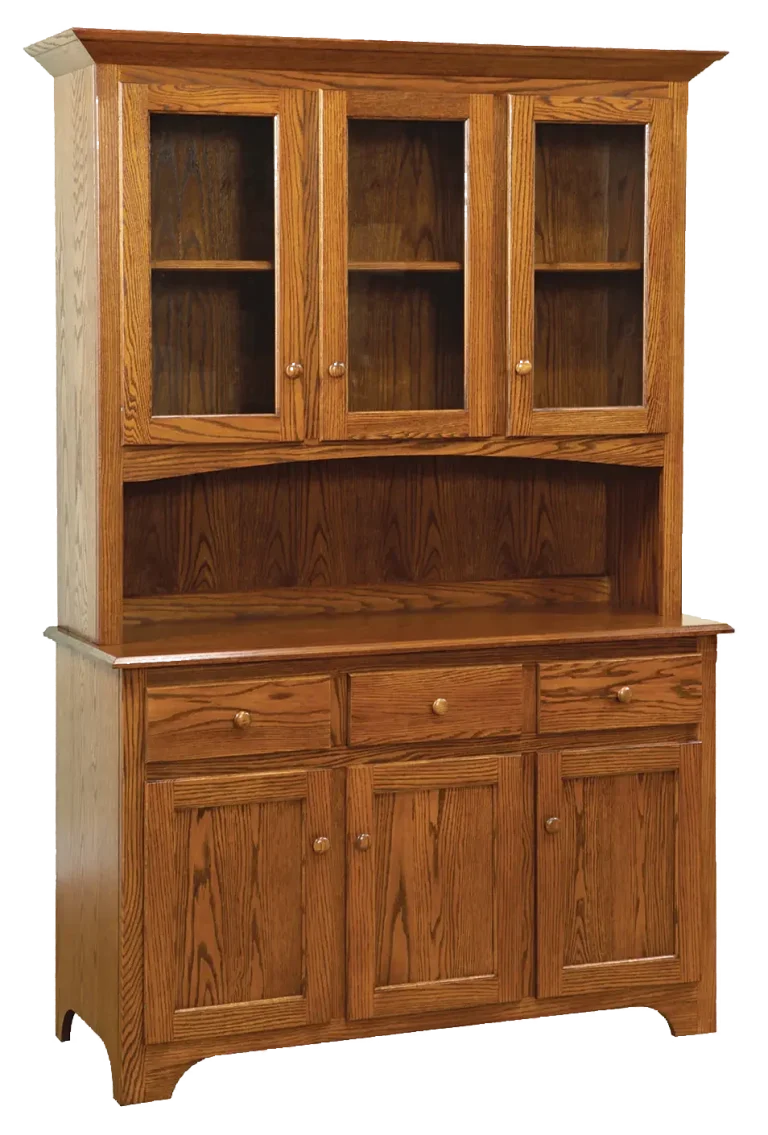 Amish Shaker 2 Door Hutch, Top Only