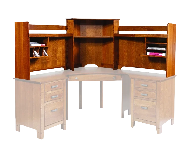 Amish Jacobsville Corner Hutch Top