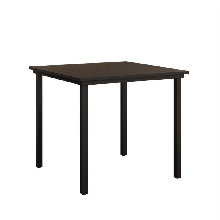 Vida Poly 44″ Aluminum Square Bar Table by Berlin Gardens