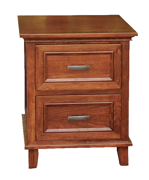 Amish Brooklyn Nightstand with 2 Drawers