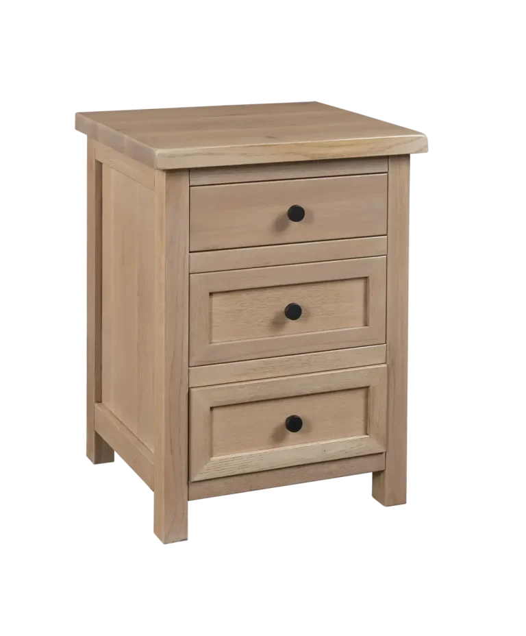 Amish Chloe 3 Drawer Nightstand