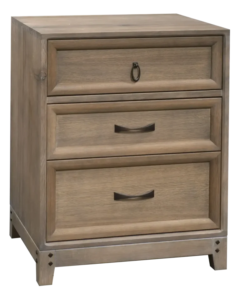 Amish Glendale 3 Drawer Nightstand