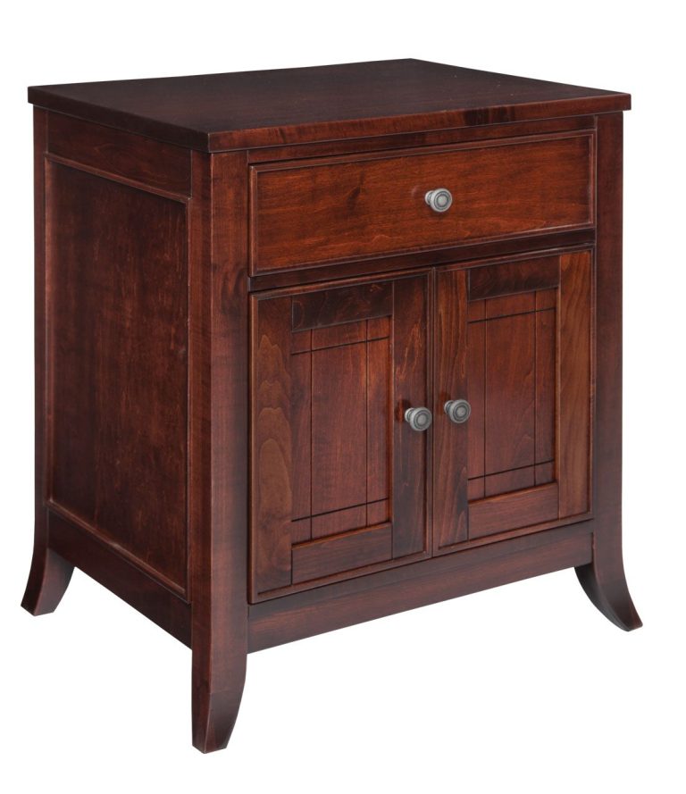 Amish Kingston Nightstand with 1 Drawer, 2 Door