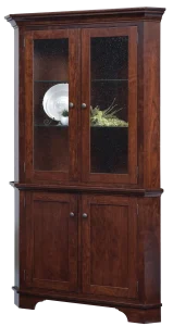 Amish Arlington Corner Hutch, Base Only