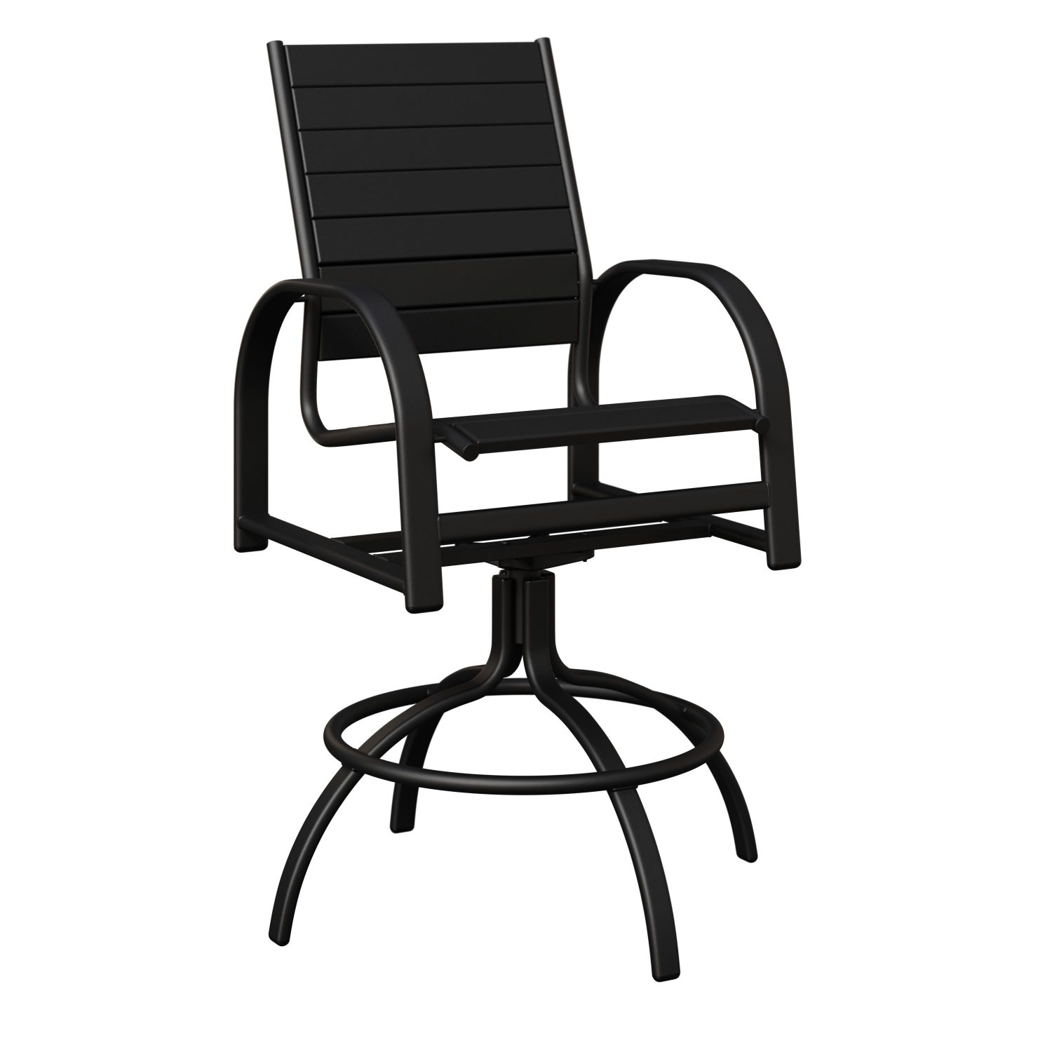 Murphy Aluminum+Poly Swivel Bar Chair by Berlin Gardens