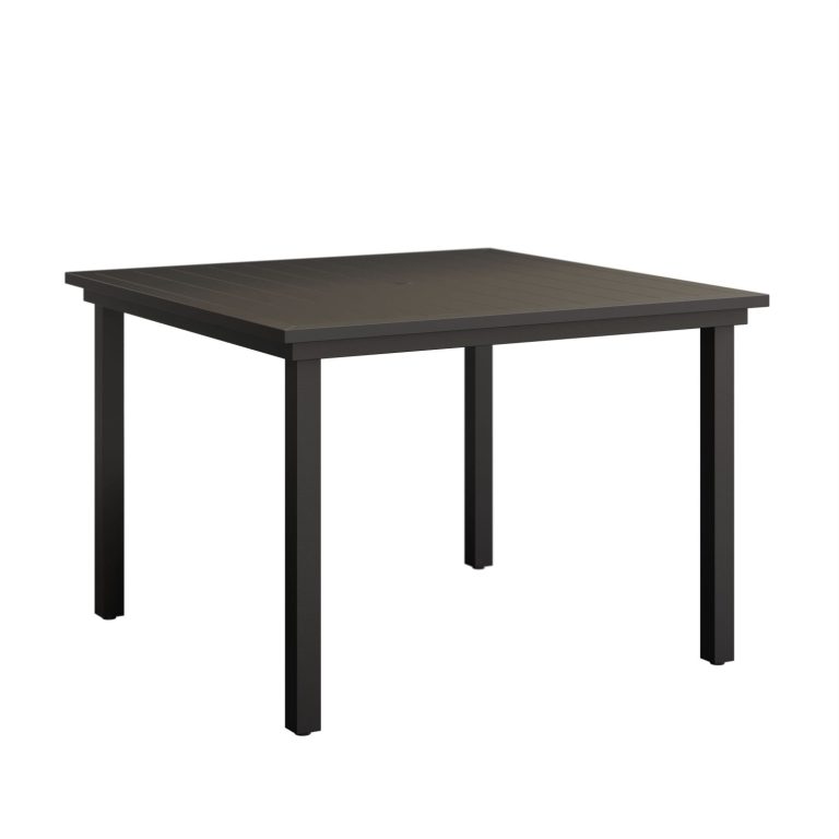 Vida 44” Aluminum+Poly Square Dining Table by Berlin Gardens