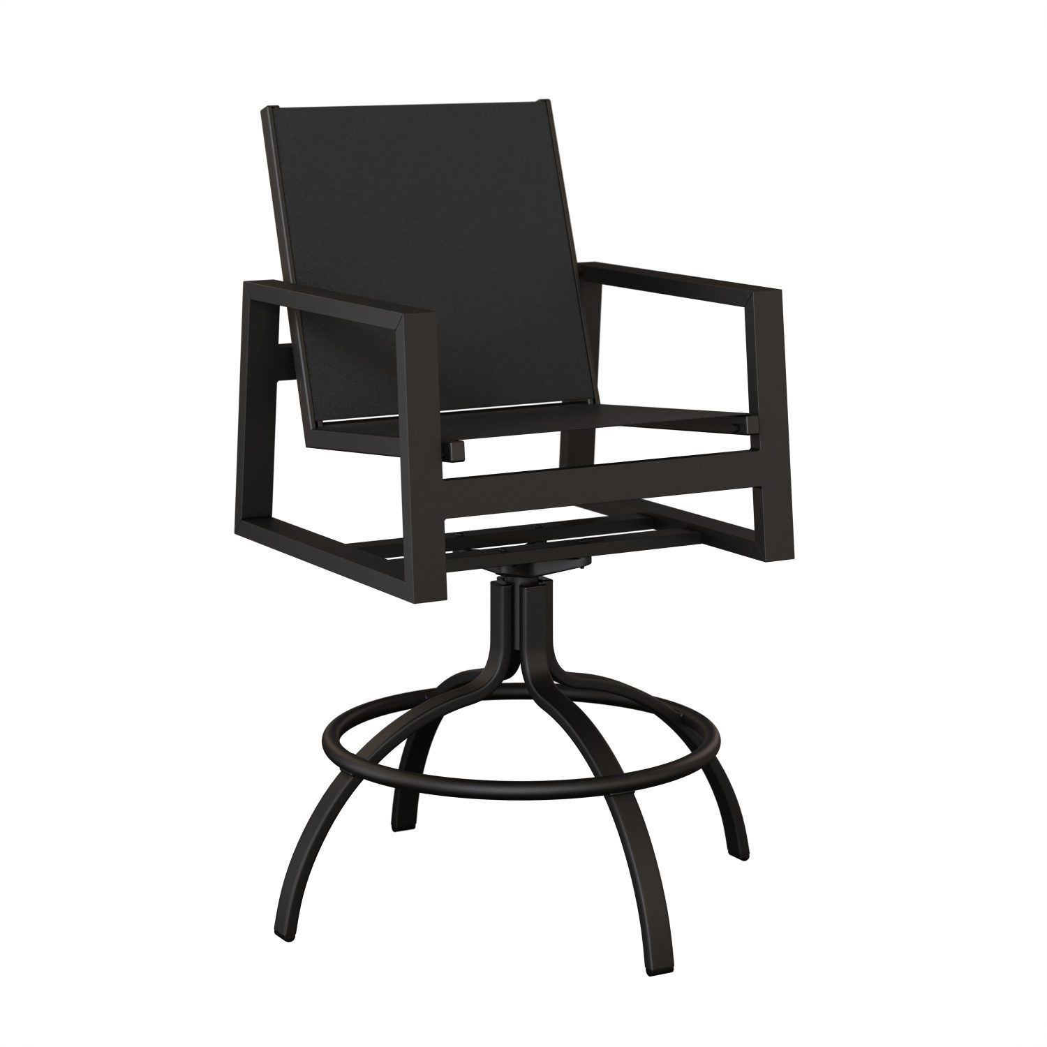 Vida Aluminum+Sling Swivel Bar Chair by Berlin Gardens