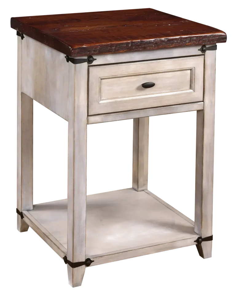 Amish Farmhouse Heritage 1 Drawer Nightstand with Shelf