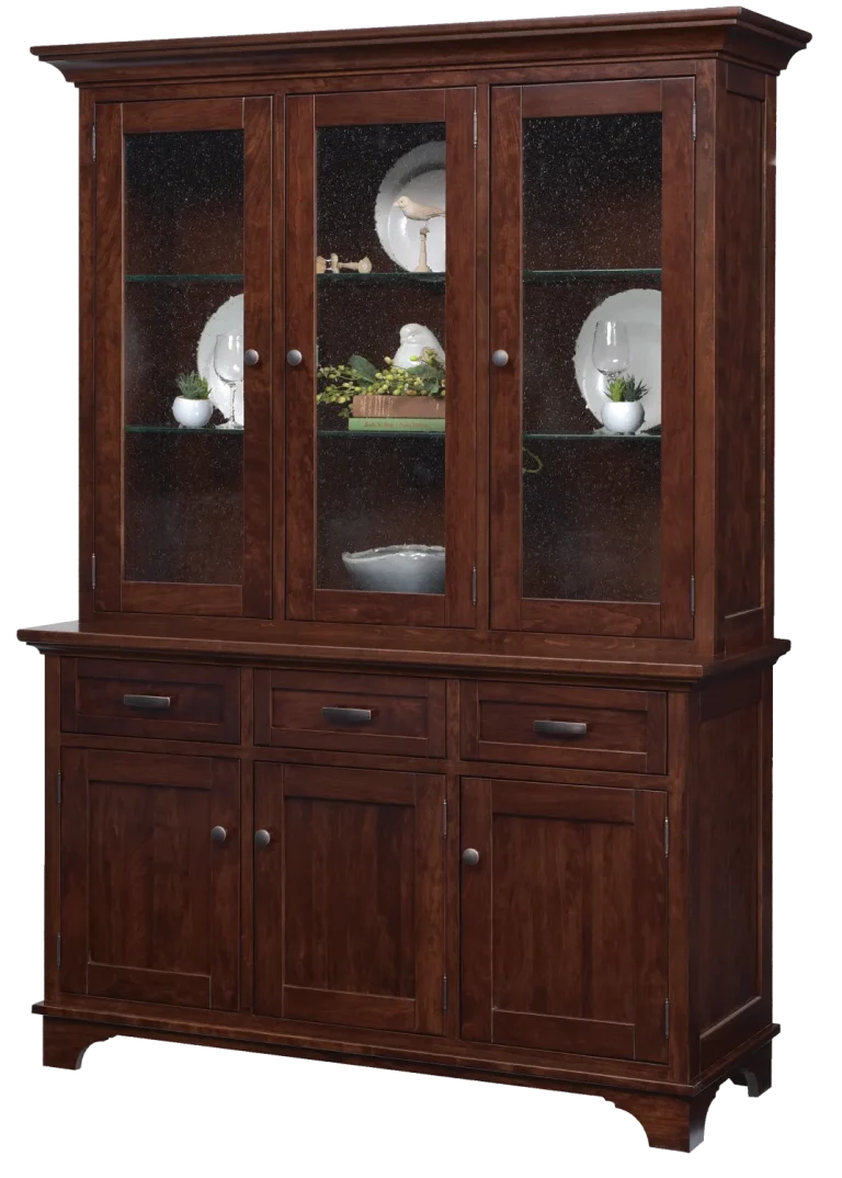 Amish Arlington 3 Door Hutch, Base Only