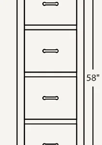 Amish Economy Three-Drawer File Cabinet