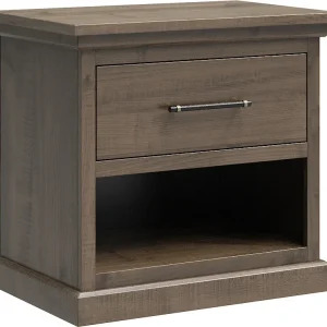 Amish Santorini Solid Hardwood Bedroom 1-Drawer Nightstand