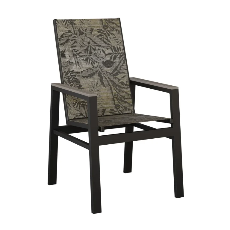 Vida High Back Aluminum+Sling Dining Chair by Berlin Gardens