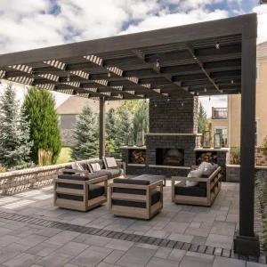 Vineyard Treated Wood Pergola from Berlin Gardens