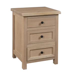 Amish Chloe 3 Drawer Nightstand