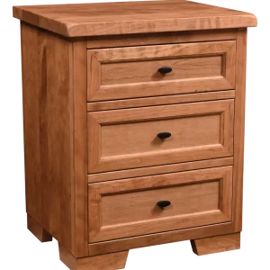 Amish Farmhouse 3 Drawer Nightstand