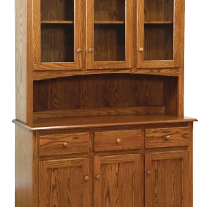Amish Shaker 3 Door Hutch, Base Only