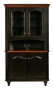 Amish Olympia Corner Hutch, Top Only