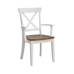 Amish Clayton Solid Hardwood Dining Arm Chair