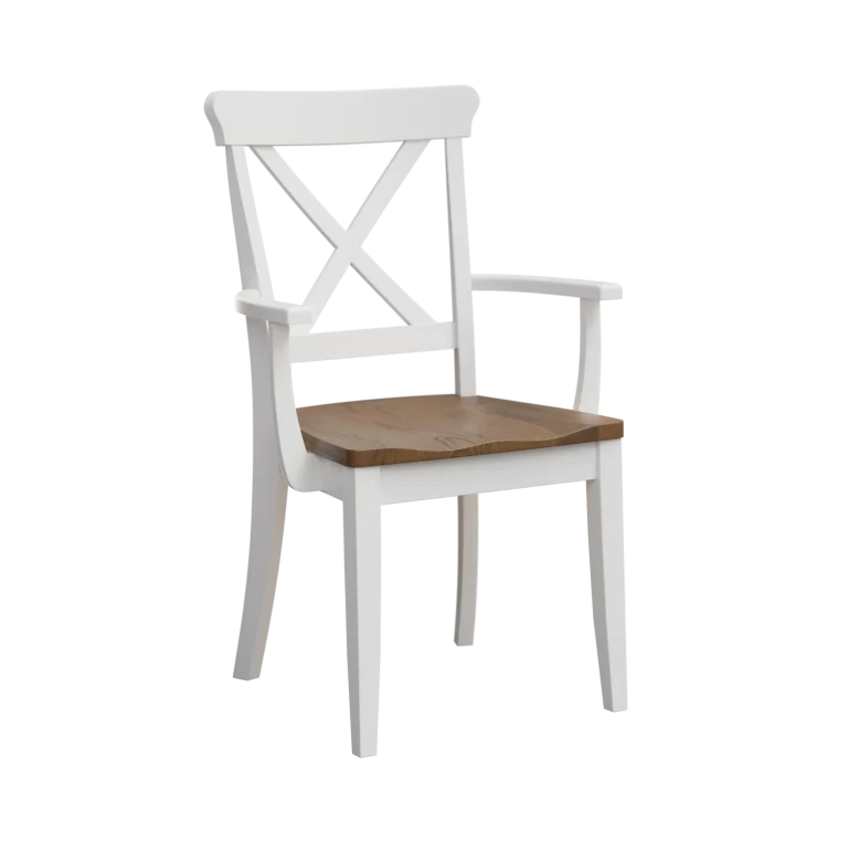 Amish Clayton Solid Hardwood Dining Arm Chair