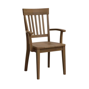 Amish Kenton Solid Hardwood Dining Arm Chair