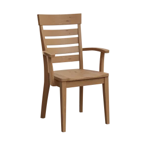 Amish Parma Solid Hardwood Dining Arm Chair