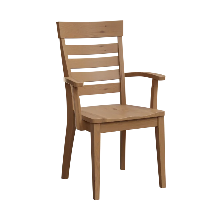 Amish Parma Solid Hardwood Dining Arm Chair