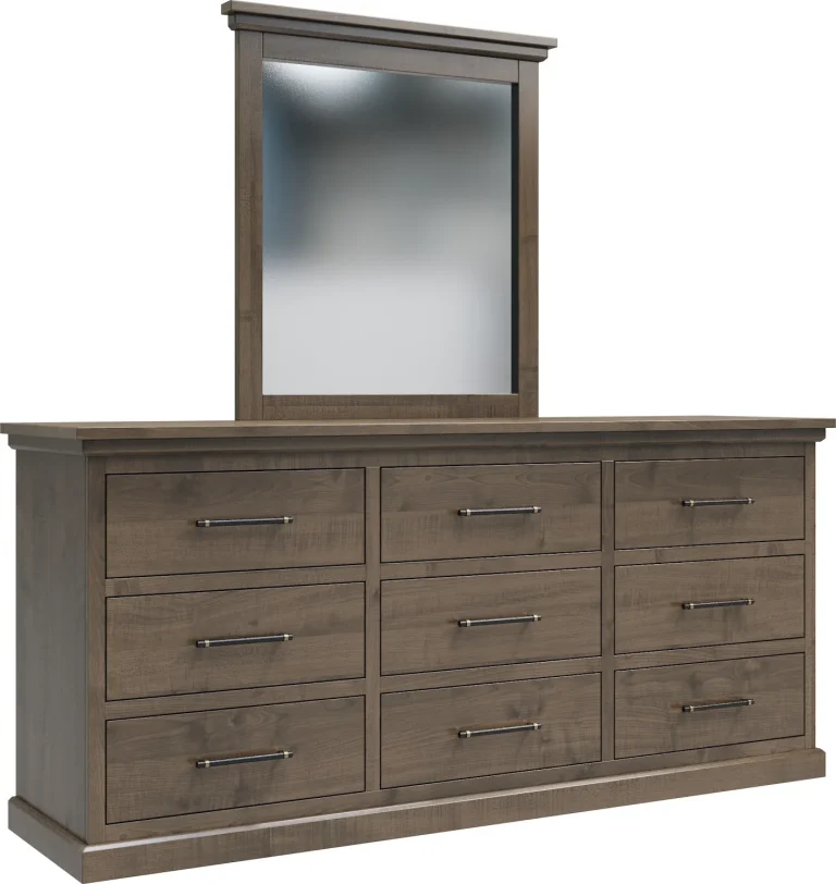 Amish Santorini Solid Hardwood Bedroom 9-Drawer Dresser Only