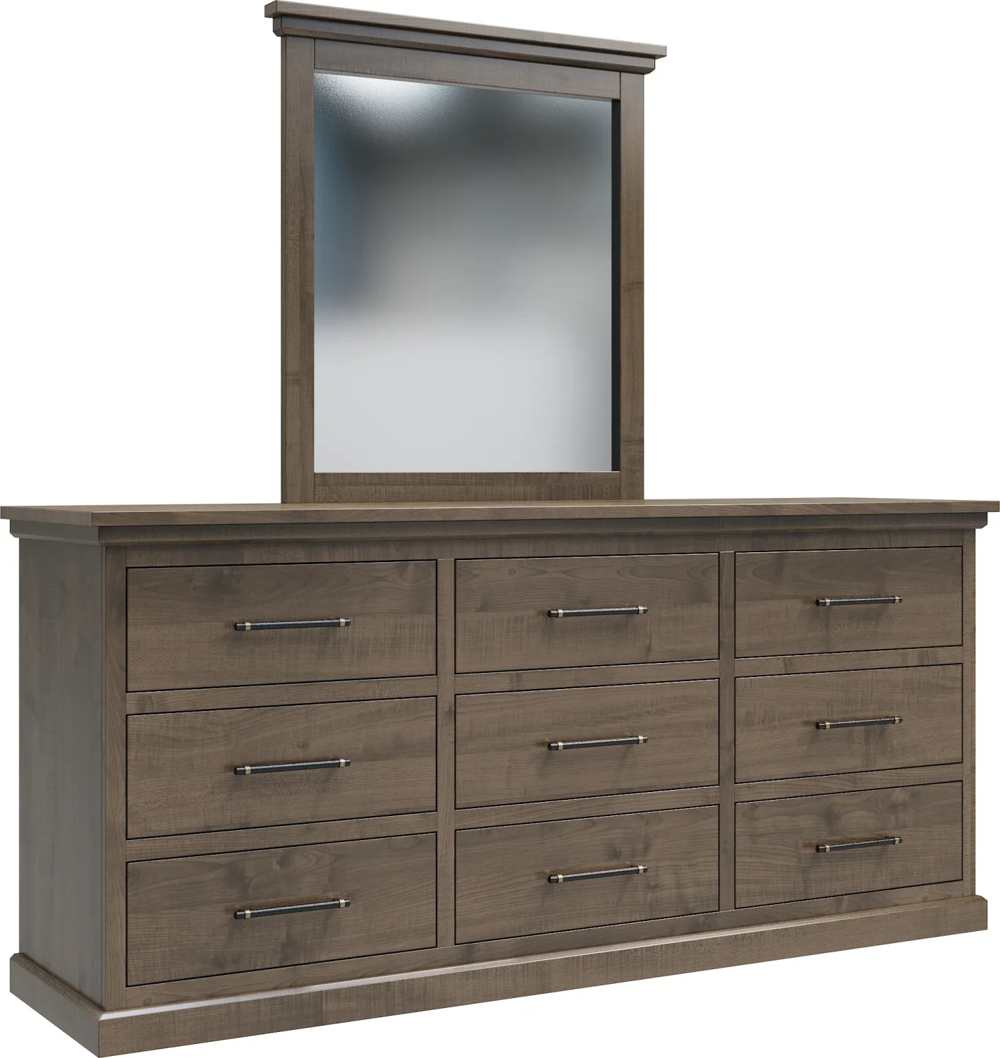 Amish Santorini Solid Hardwood Bedroom 9-Drawer Dresser Only