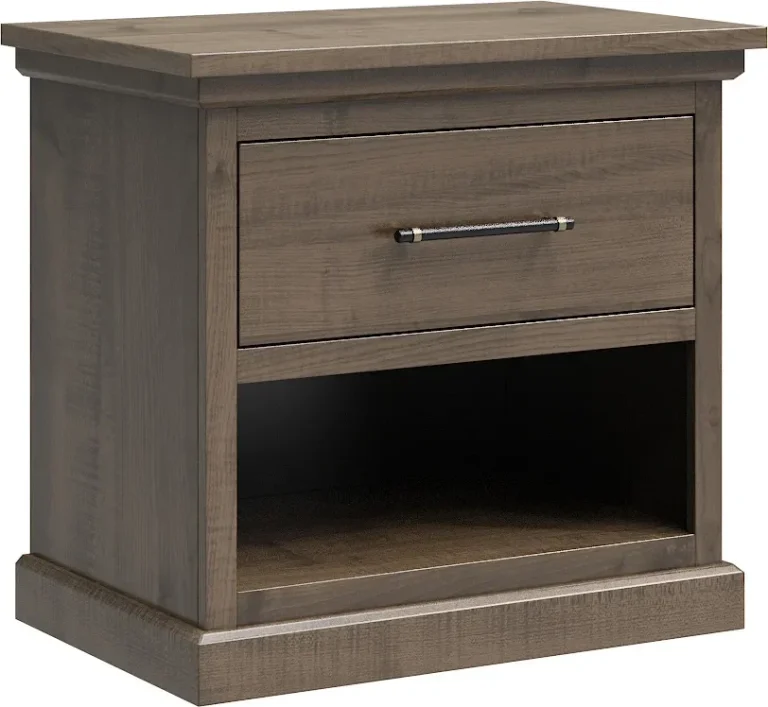 Amish Santorini Solid Hardwood Bedroom 1-Drawer Nightstand