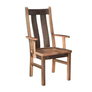 Amish Bristol Solid Hardwood Dining Arm Chair